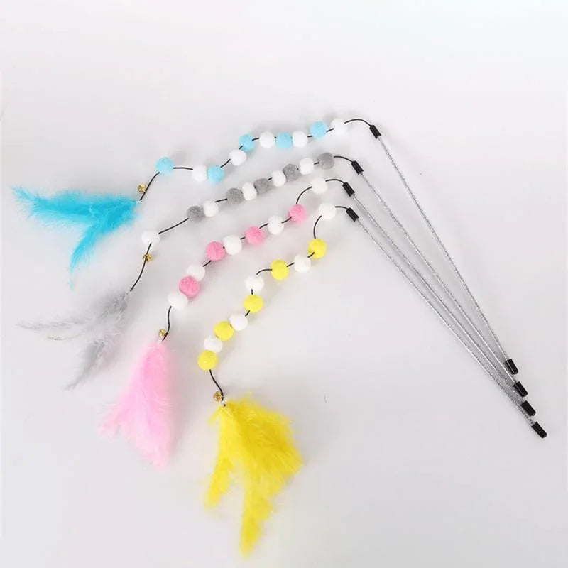 Cat Teaser Wand with Bell & Feather - Jabula & Co Pets