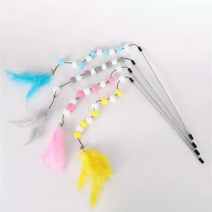 Cat Teaser Wand with Bell & Feather - Jabula & Co Pets