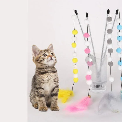 Cat Teaser Wand with Bell & Feather - Jabula & Co Pets
