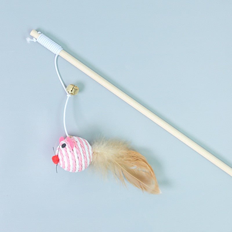Cat Feather Bell Mouse Interactive Toy - Jabula & Co Pets