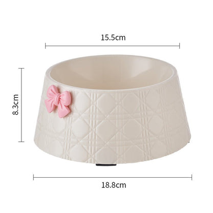 Bow Pattern Dog & Cat Food Bowl - Jabula & Co Pets