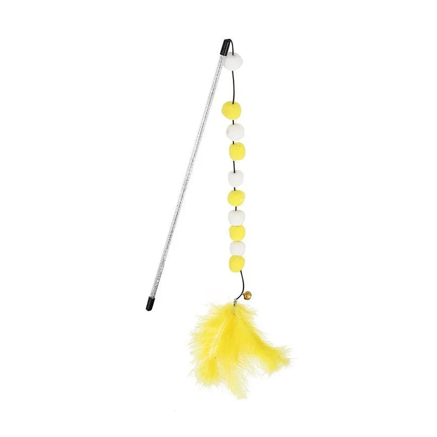 Cat Teaser Wand with Bell & Feather - Jabula & Co Pets