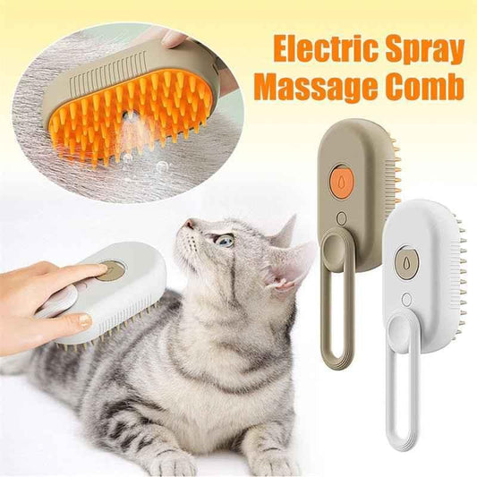 3-in-1 Electric Steam Pet Grooming Brush | Jabula & Co Pets - Jabula & Co Pets