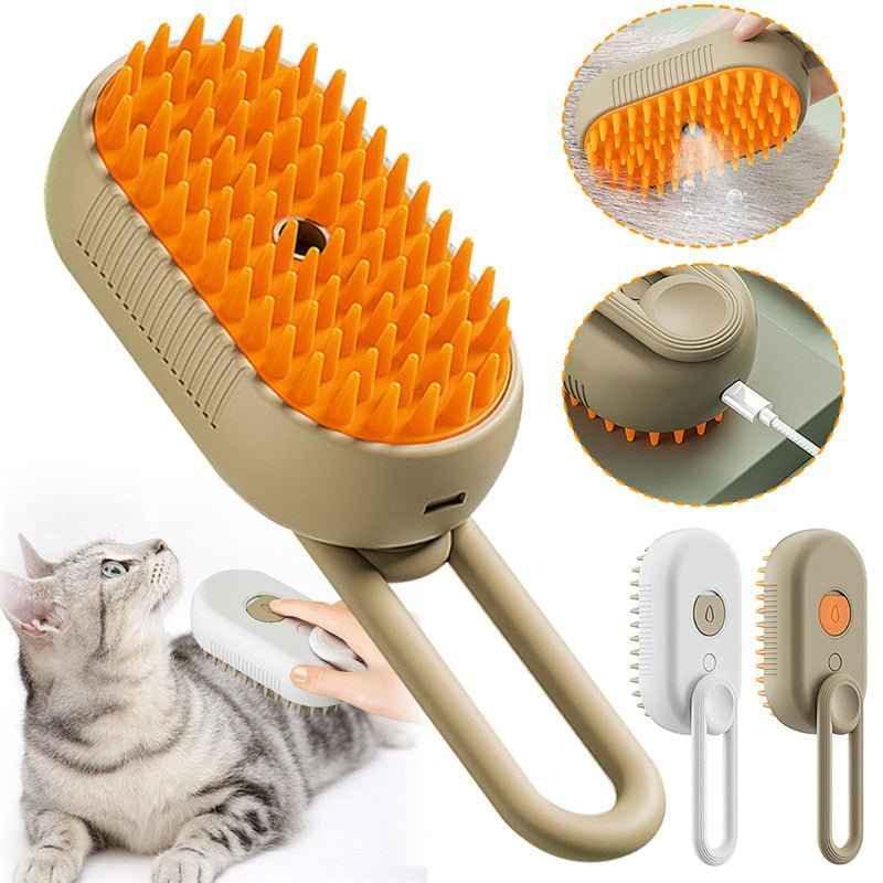 3-in-1 Electric Steam Pet Grooming Brush | Jabula & Co Pets - Jabula & Co Pets