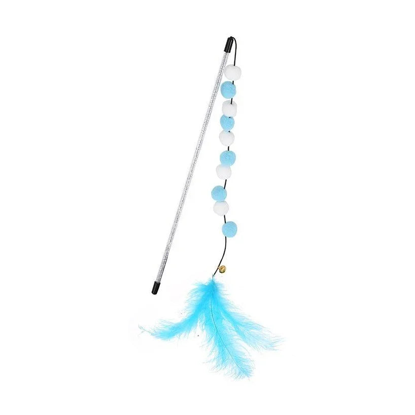 Cat Teaser Wand with Bell & Feather - Jabula & Co Pets