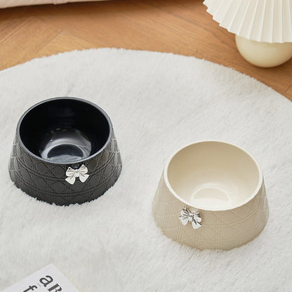 Bow Pattern Dog & Cat Food Bowl - Jabula & Co Pets