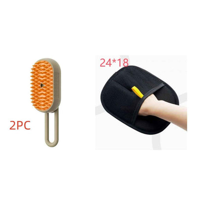 3-in-1 Electric Steam Pet Grooming Brush | Jabula & Co Pets