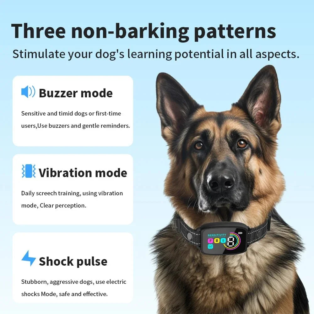 Smart Rechargeable Anti-Bark Dog Collar - Jabula & Co Pets