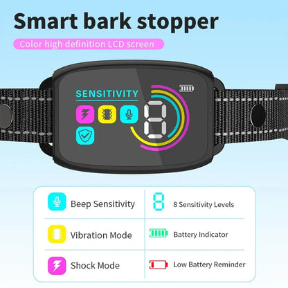 Smart Rechargeable Anti-Bark Dog Collar - Jabula & Co Pets