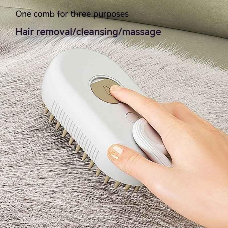 3-in-1 Electric Steam Pet Grooming Brush | Jabula & Co Pets - Jabula & Co Pets