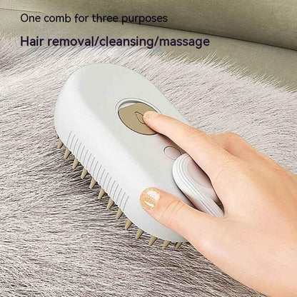 3-in-1 Electric Steam Pet Grooming Brush | Jabula & Co Pets - Jabula & Co Pets