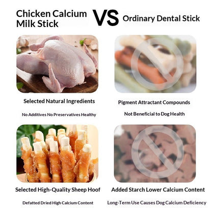Calcium-Rich Dog Treat Milk Sticks — Teeth-Cleaning Chews - Jabula & Co Pets