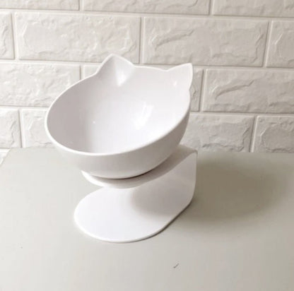 Cat Double Bowl Cat Food Bowl Protects Cervical Vertebra | Jabula & Co Pets - Jabula & Co Pets