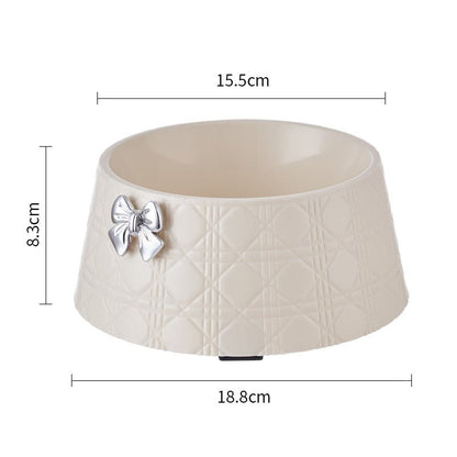 Bow Pattern Dog & Cat Food Bowl - Jabula & Co Pets