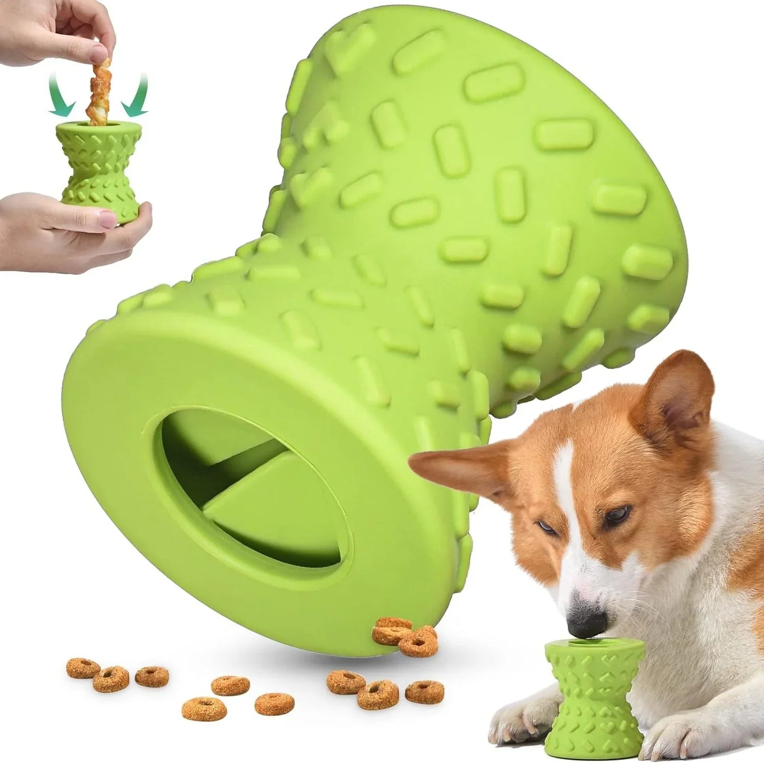 Natural Rubber Treat Dispensing Dog Bone - Jabula & Co Pets