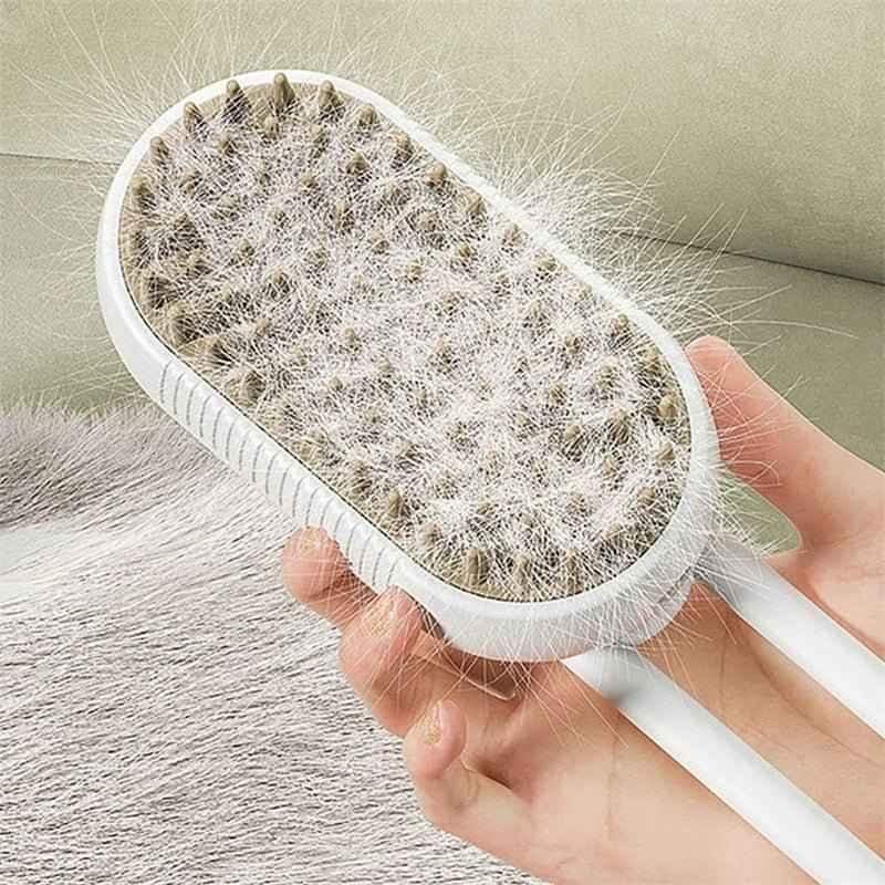 3-in-1 Electric Steam Pet Grooming Brush | Jabula & Co Pets - Jabula & Co Pets
