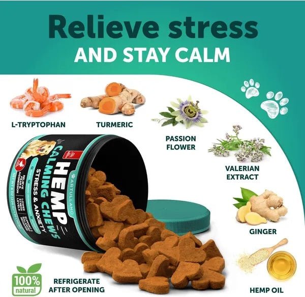 Hemp Calming Chews for Dogs — Anxiety Relief Treats - Jabula & Co Pets
