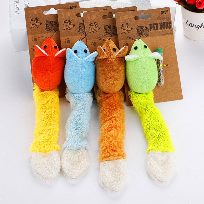 Long Tail Mouse Cat Teaser Toys | Jabula & Co Pets - Jabula & Co Pets