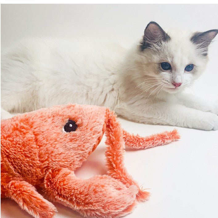 Plush Jumping Shrimp Cat Toy | Jabula & Co Pets - Jabula & Co Pets