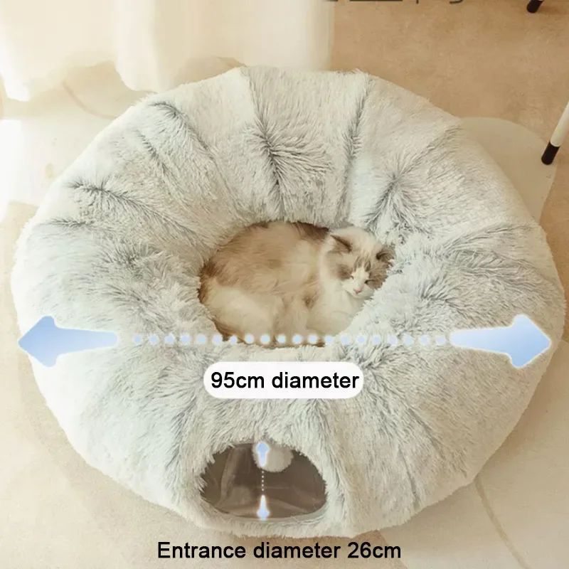 Plush Winter Cat & Dog Bed with Cushion - Jabula & Co Pets