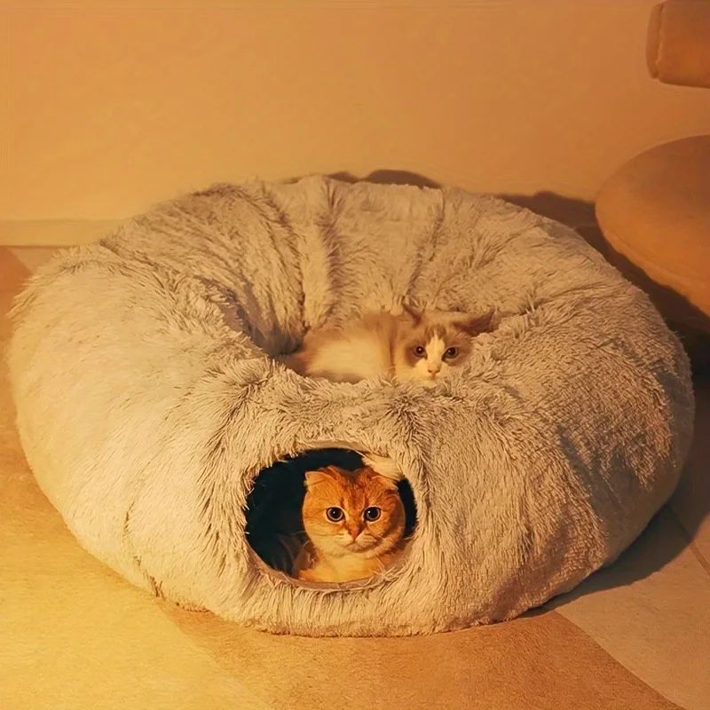 Plush Winter Cat & Dog Bed with Cushion - Jabula & Co Pets