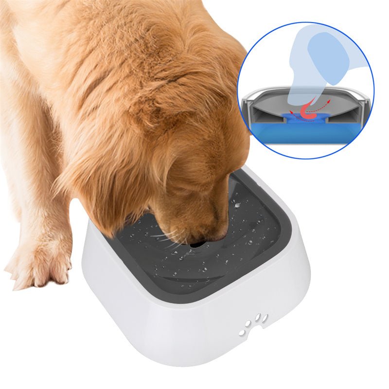 Slow water intake, Large capacity, Anti-Overflow Floating Pet Water Bowl | Jabula & Co Pets - Jabula & Co Pets