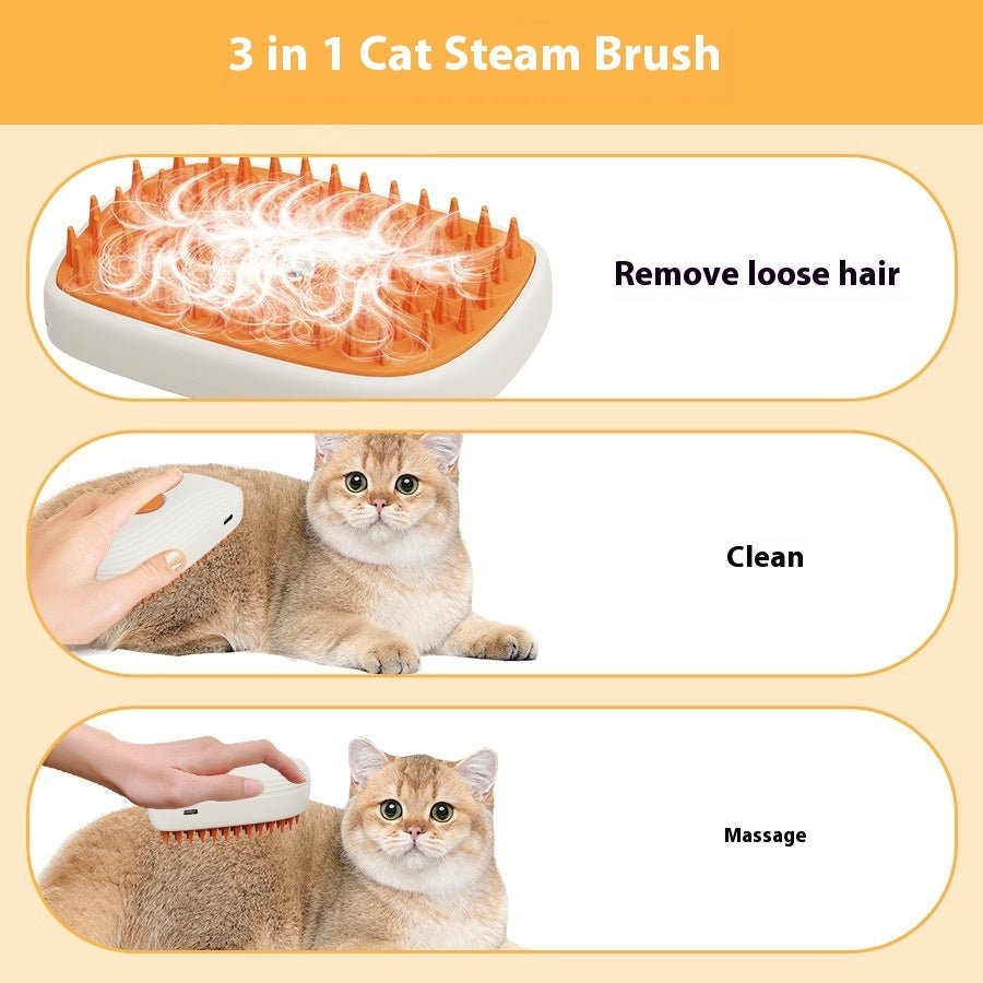 Steam Spray Massage Grooming Comb for Cats | Jabula & Co Pets - Jabula & Co Pets