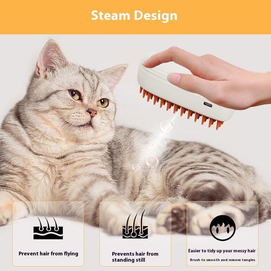 Steam Spray Massage Grooming Comb for Cats | Jabula & Co Pets - Jabula & Co Pets
