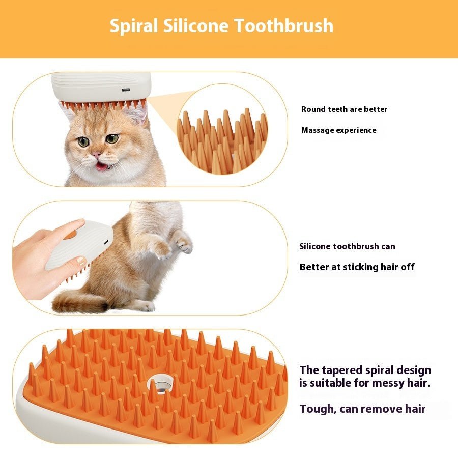 Steam Spray Massage Grooming Comb for Cats | Jabula & Co Pets - Jabula & Co Pets