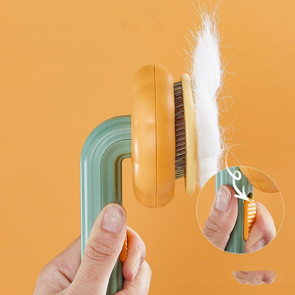 Steel Pin Pet Grooming Brush with Self-Cleaning Feature | Jabula & Co Pets - Jabula & Co Pets